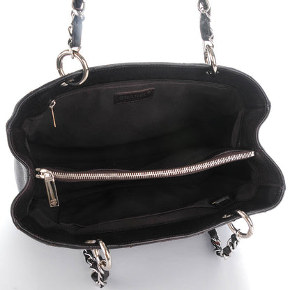 Chanel Caviar Quilted Grand Shopping Tote GST Dark Brown 5 of 8