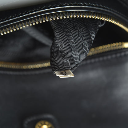 Prada City Calf Front Pocket Tote Black 7 of 18