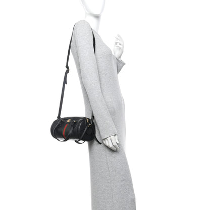Gucci Textured Calfskin Small Ophidia Boston Bag Black 2 of 11