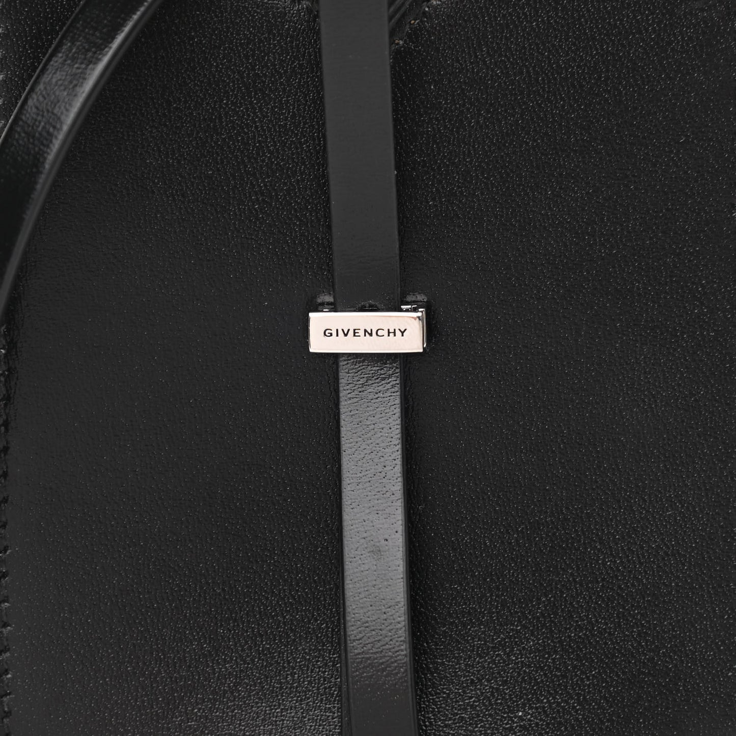 Calfskin Mini Cut Out Phone Crossbody Pouch Black