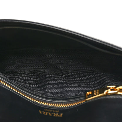 Prada Saffiano Flap Shoulder Bag Black 5 of 10