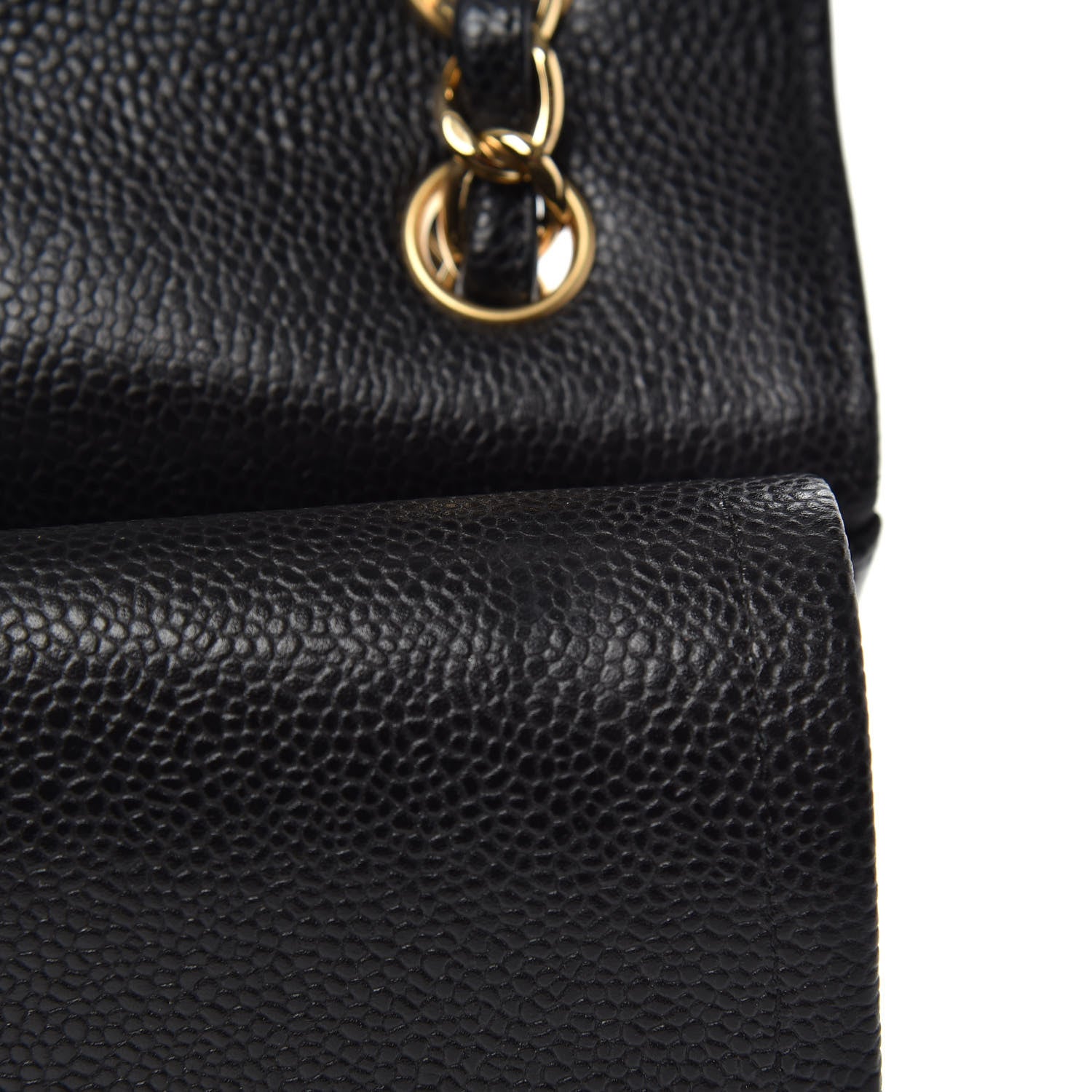 Chanel Caviar Quilted Jumbo Double Flap Black 12 of 15