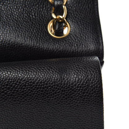 Chanel Caviar Quilted Jumbo Double Flap Black 12 of 15
