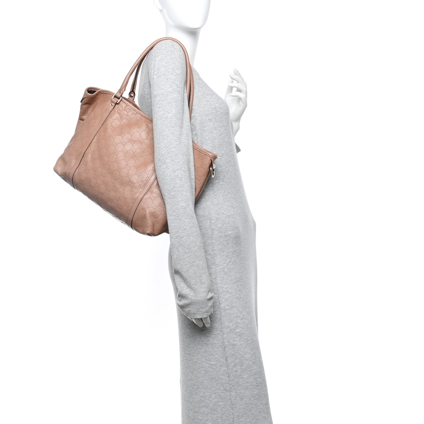 Guccissima Vitello Tender Medium Joy Tote Winter Rose
