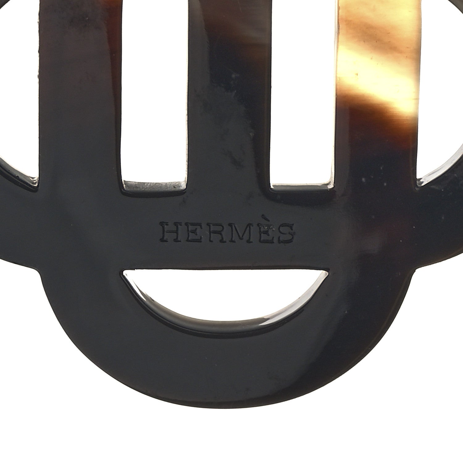 Hermes Buffalo Horn Lacquer Isatis Necklace 4 of 5