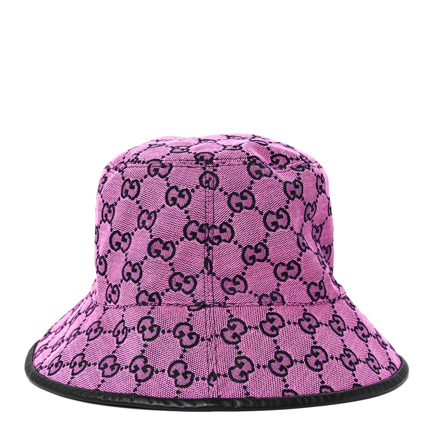 Gucci Monogram Multicolor New Sakai Calfskin Bob Malibu Bucket Hat M Parma Violet Blue 4 of 6