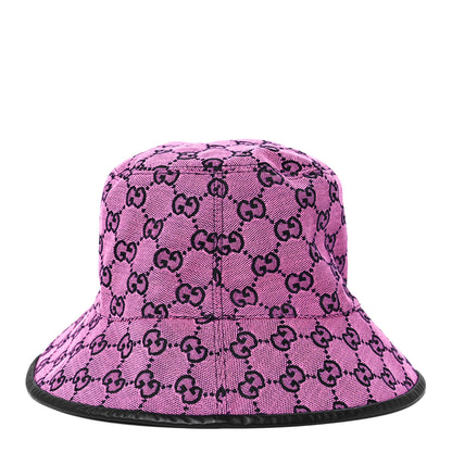 Gucci Monogram Multicolor New Sakai Calfskin Bob Malibu Bucket Hat M Parma Violet Blue 4 of 6