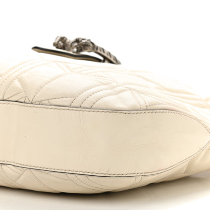 Gucci Calfskin Web Quilted Medium Dionysus Hobo White 10 of 18
