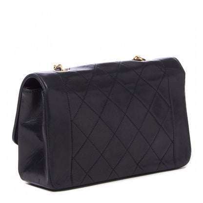 Chanel Lambskin Quilted Small Single Flap Bag Black 2 of 9