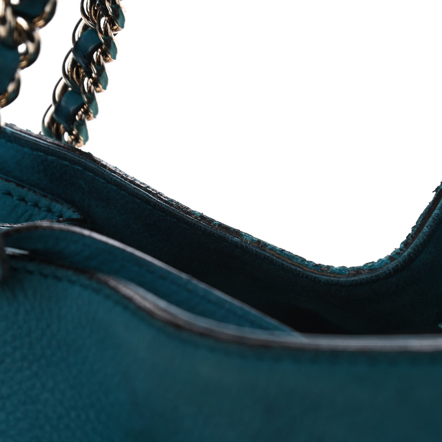Gucci Vitello Range Medium Soho Chain Shoulder Bag Deep Cobalt 5 of 7