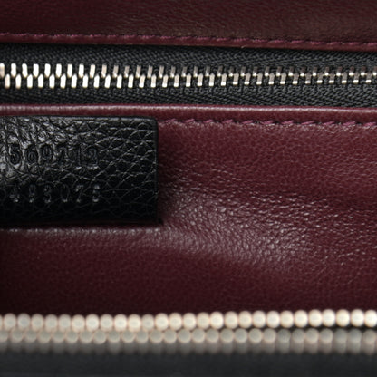 Gucci Grainy Calfskin Small Zumi Top Handle Bag Black 7 of 10