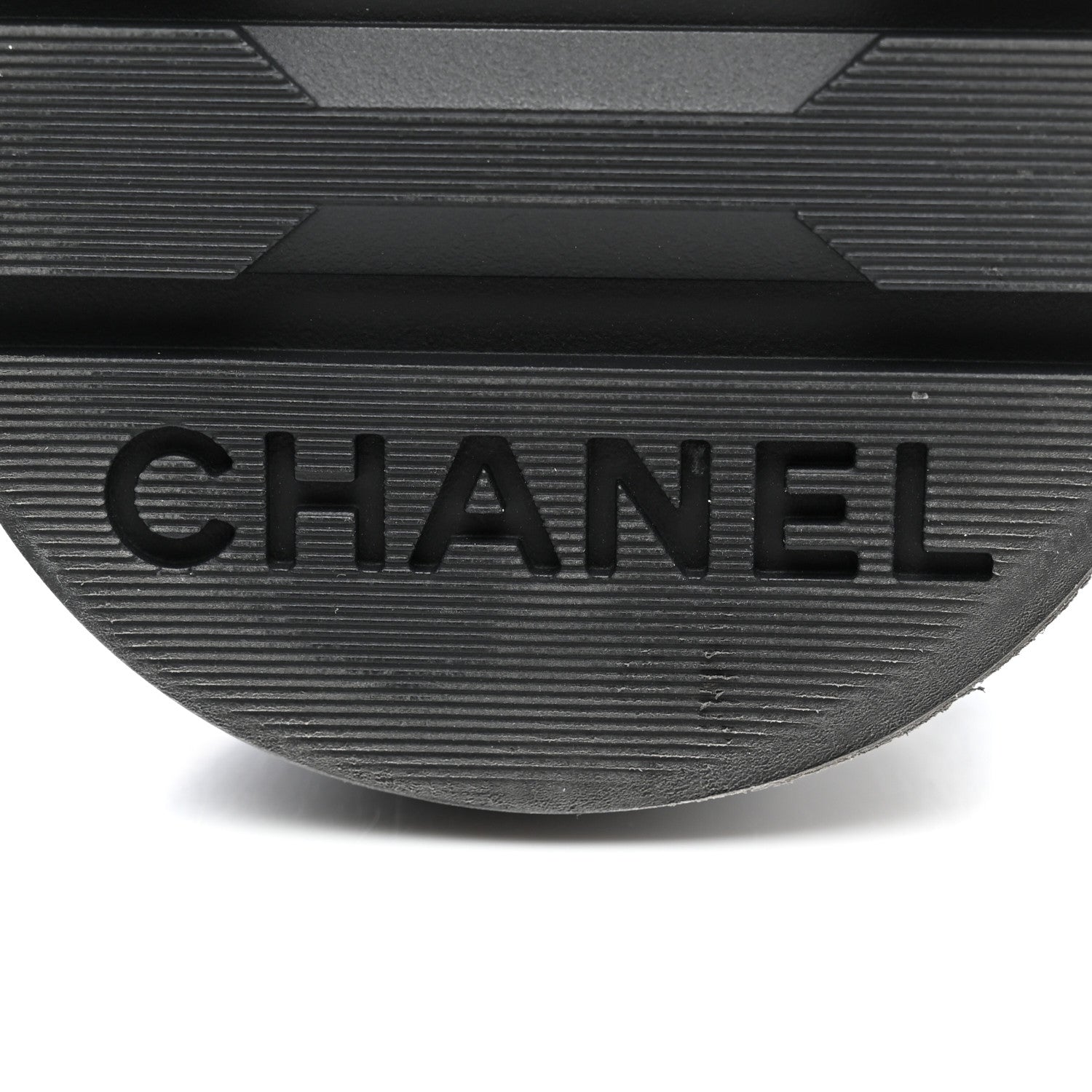 Chanel Shiny Calfskin Quilted Lace Up Combat Boots 35.5 Black 6 of 11