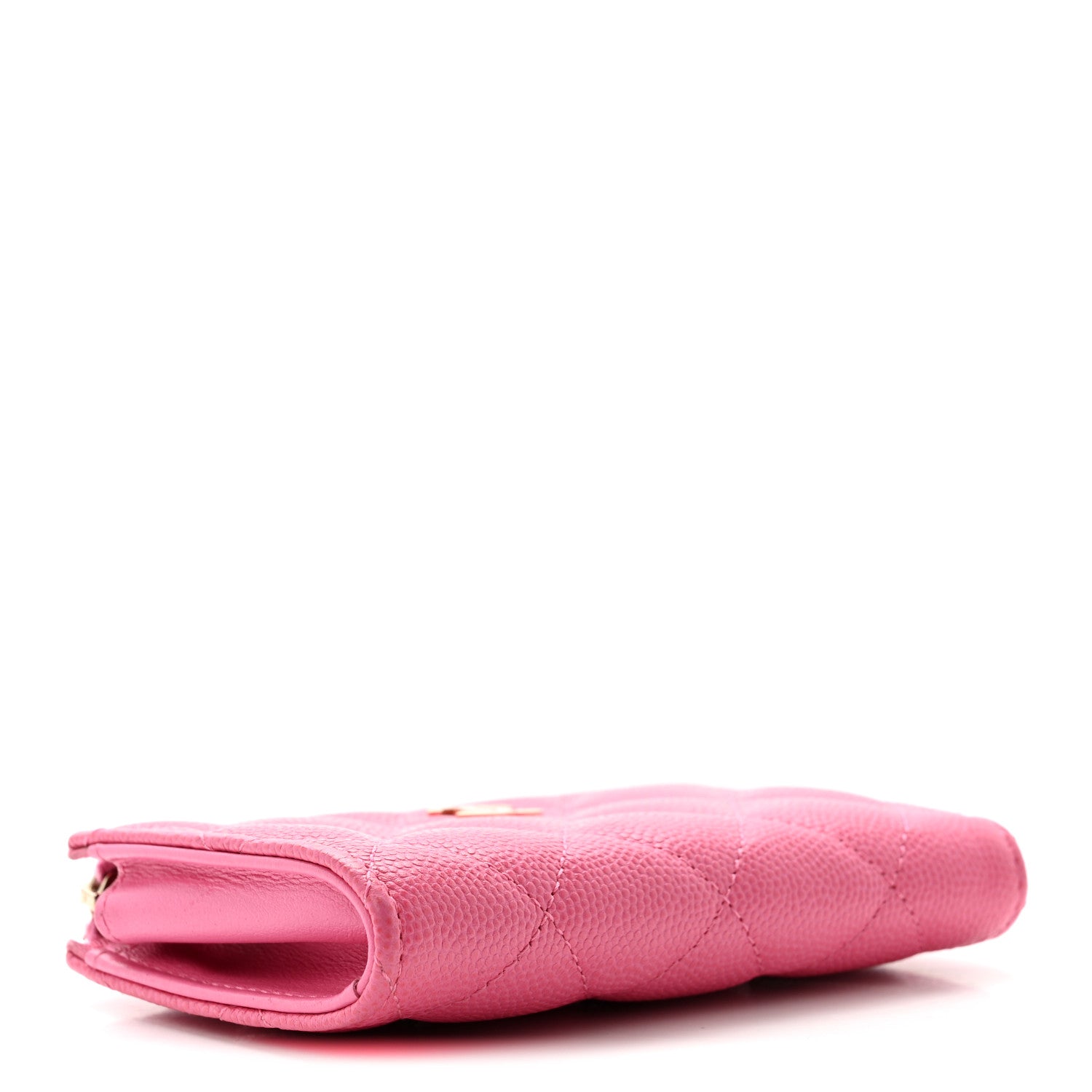 Chanel Caviar Quilted Zipped Key Holder Case Pink 4 of 9