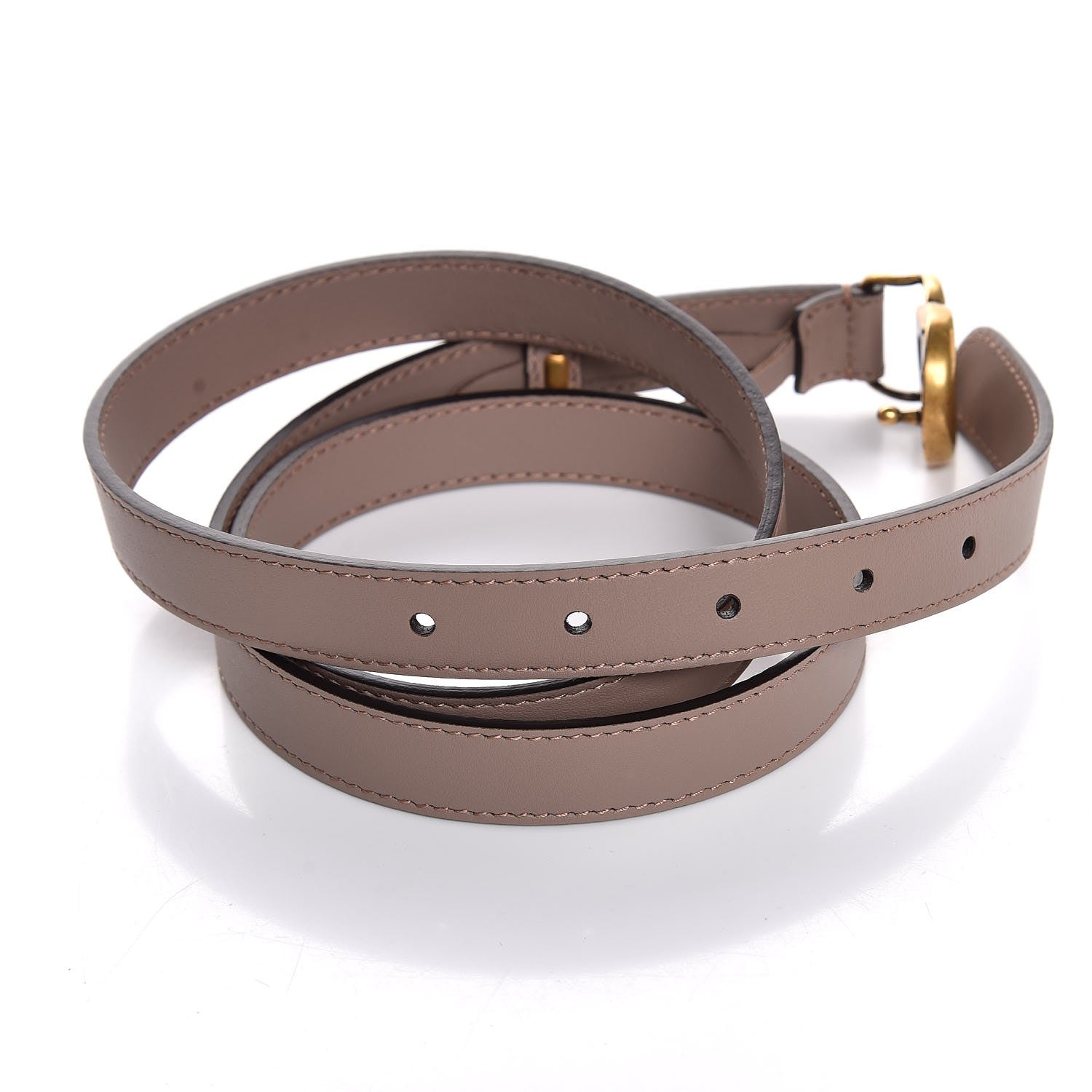Gucci Calfskin Double G 20mm Belt 100 40 Porcelain Rose 4 of 6