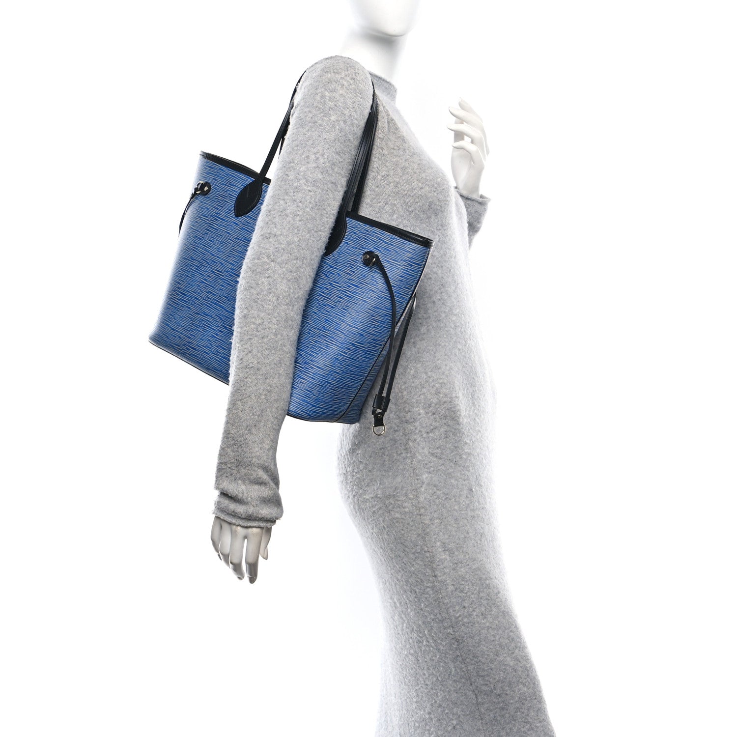 Louis Vuitton Epi Neverfull MM Denim Light 2 of 12