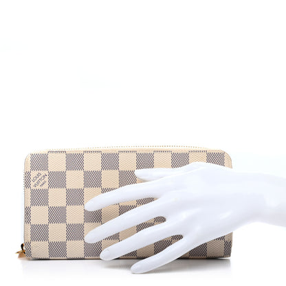Louis Vuitton Damier Azur Zippy Wallet 2 of 9