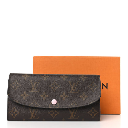 Louis Vuitton Monogram Emilie Wallet Rose Ballerine 9 of 9