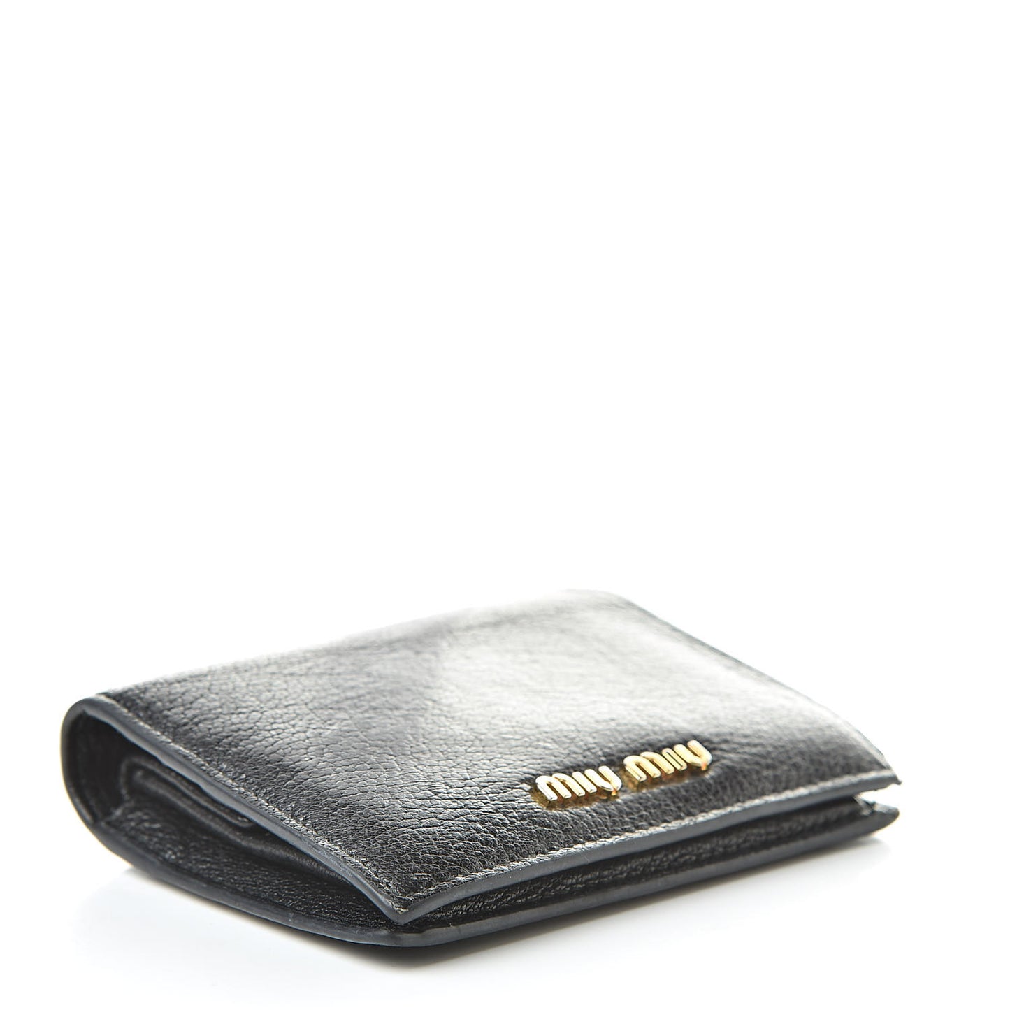 Goatskin Madras Small Wallet Black