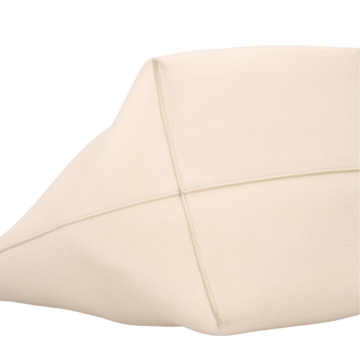 Grained Calfskin Medium N/S Park Tote Ivory