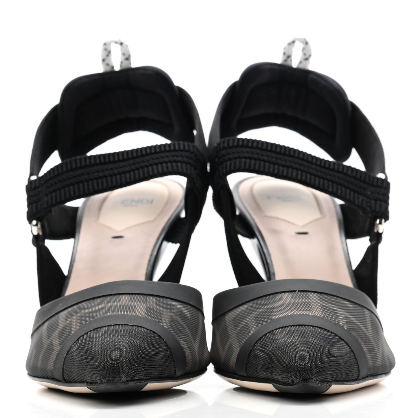 Technical Mesh FF Colibri 85mm Slingback Pumps 39 Black