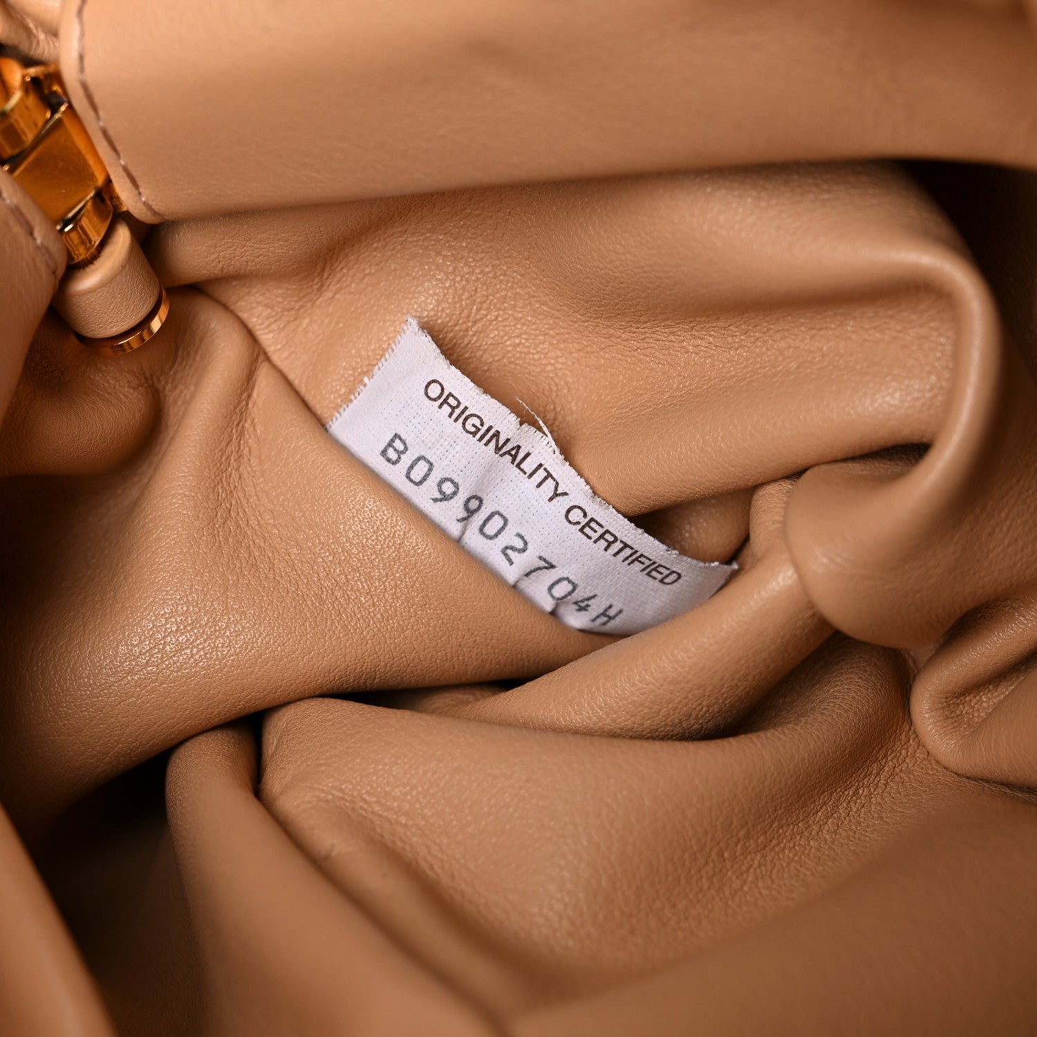 Bottega Veneta Calfskin Teen Chain Pouch Almond 7 of 9