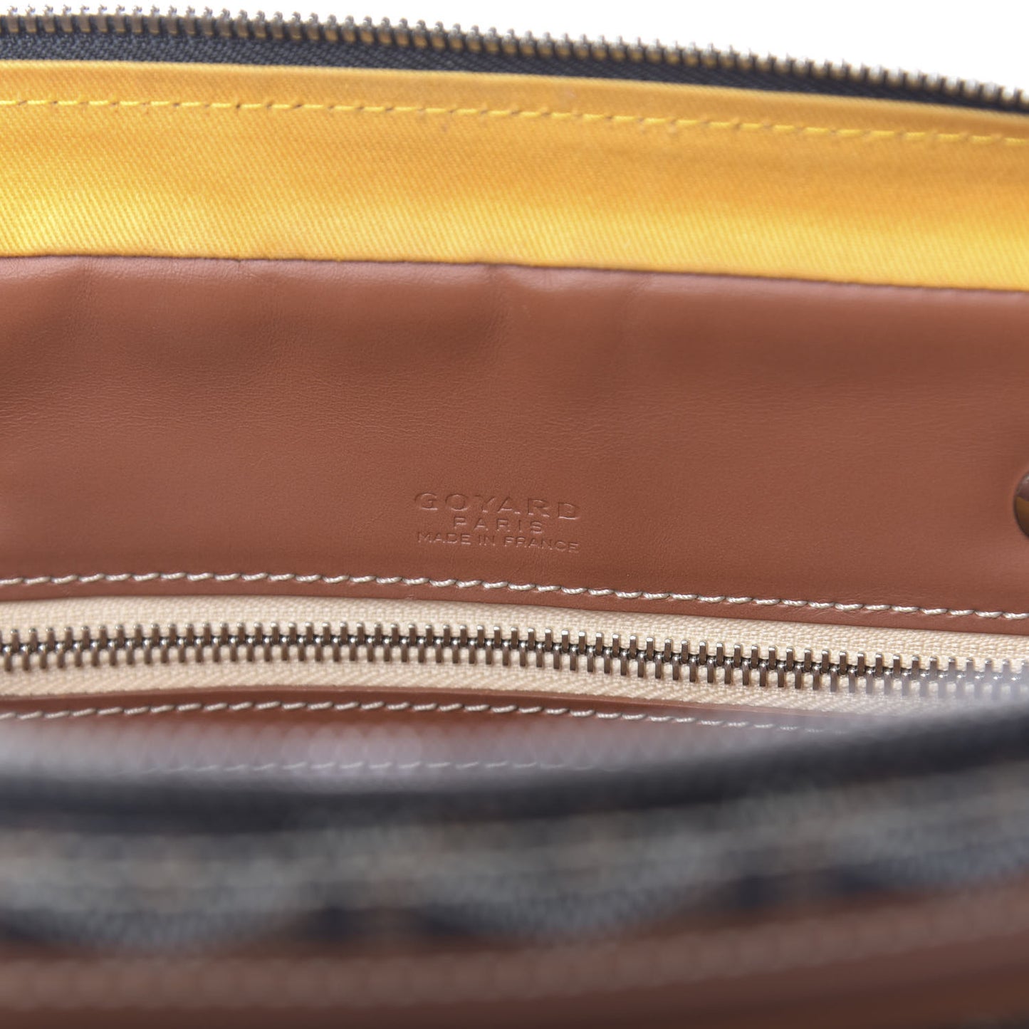 Goyardine Ambassade PM Briefcase Black Gold