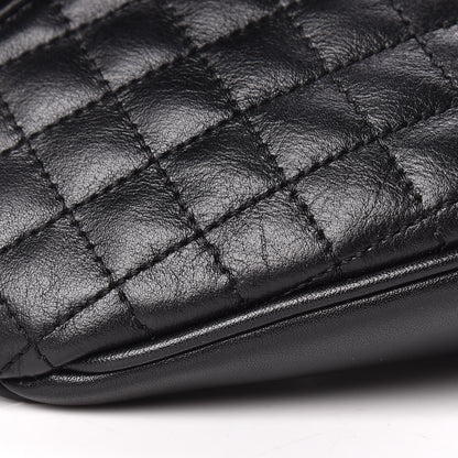 Celine Calfskin Quilted C Charm Belt Bag Black 9 of 10