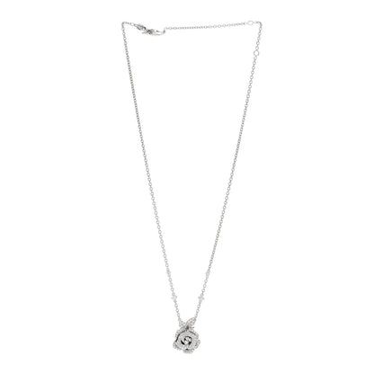 Christian Dior 18K White Gold Diamond Medium Rose Dior Bagatelle Necklace 2 of 4
