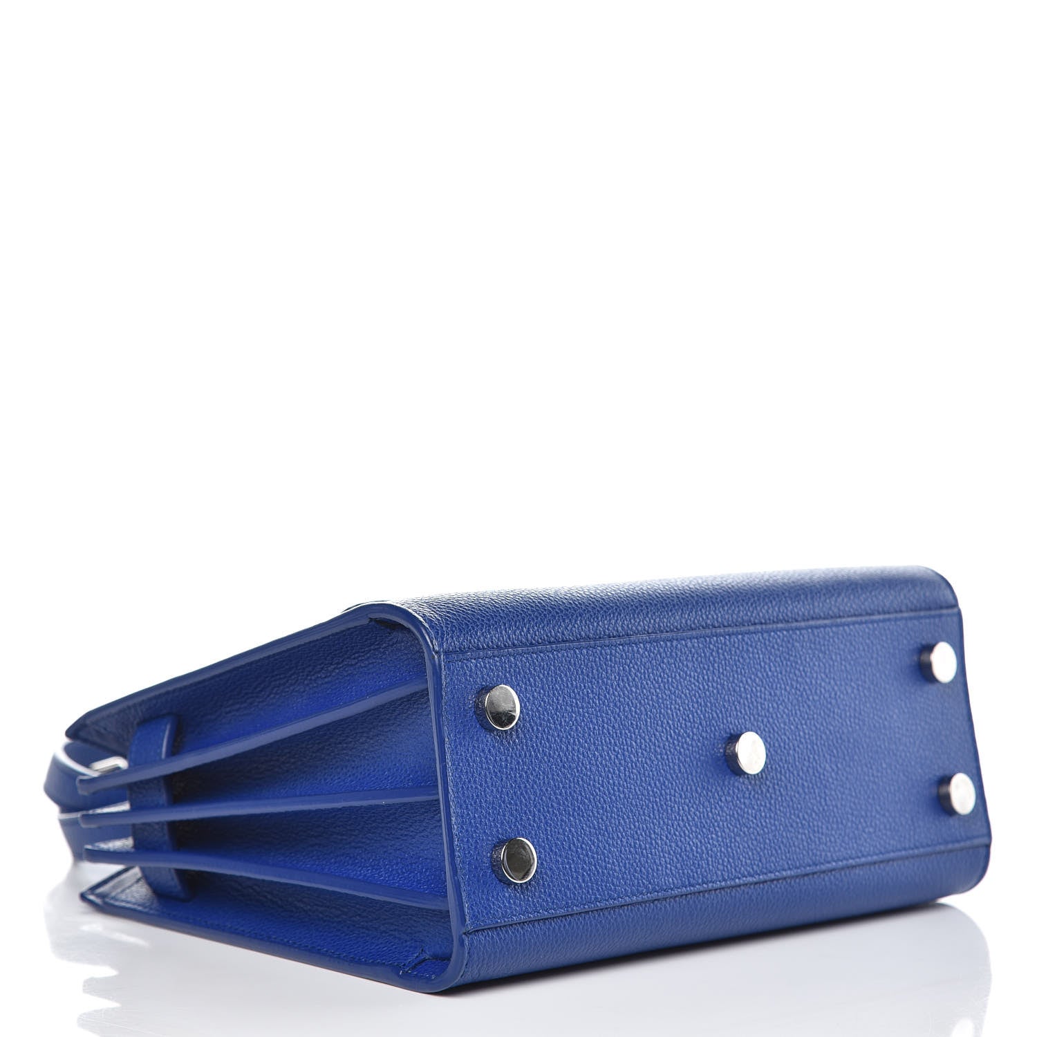 Saint Laurent Grained Calfskin Nano Sac De Jour Cobalt Blue 4 of 11
