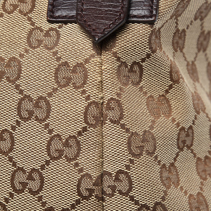 Gucci Monogram Large Horsebit Chain Hobo Dark Brown 10 of 12