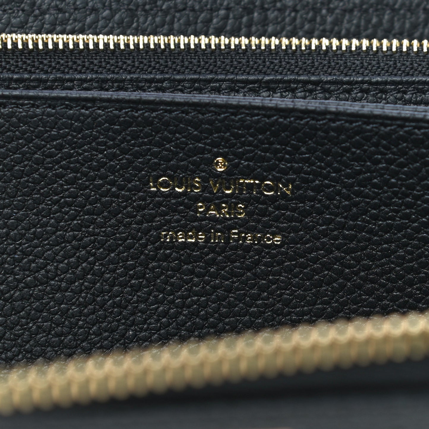 Empreinte Monogram Giant Zippy Wallet Black Beige