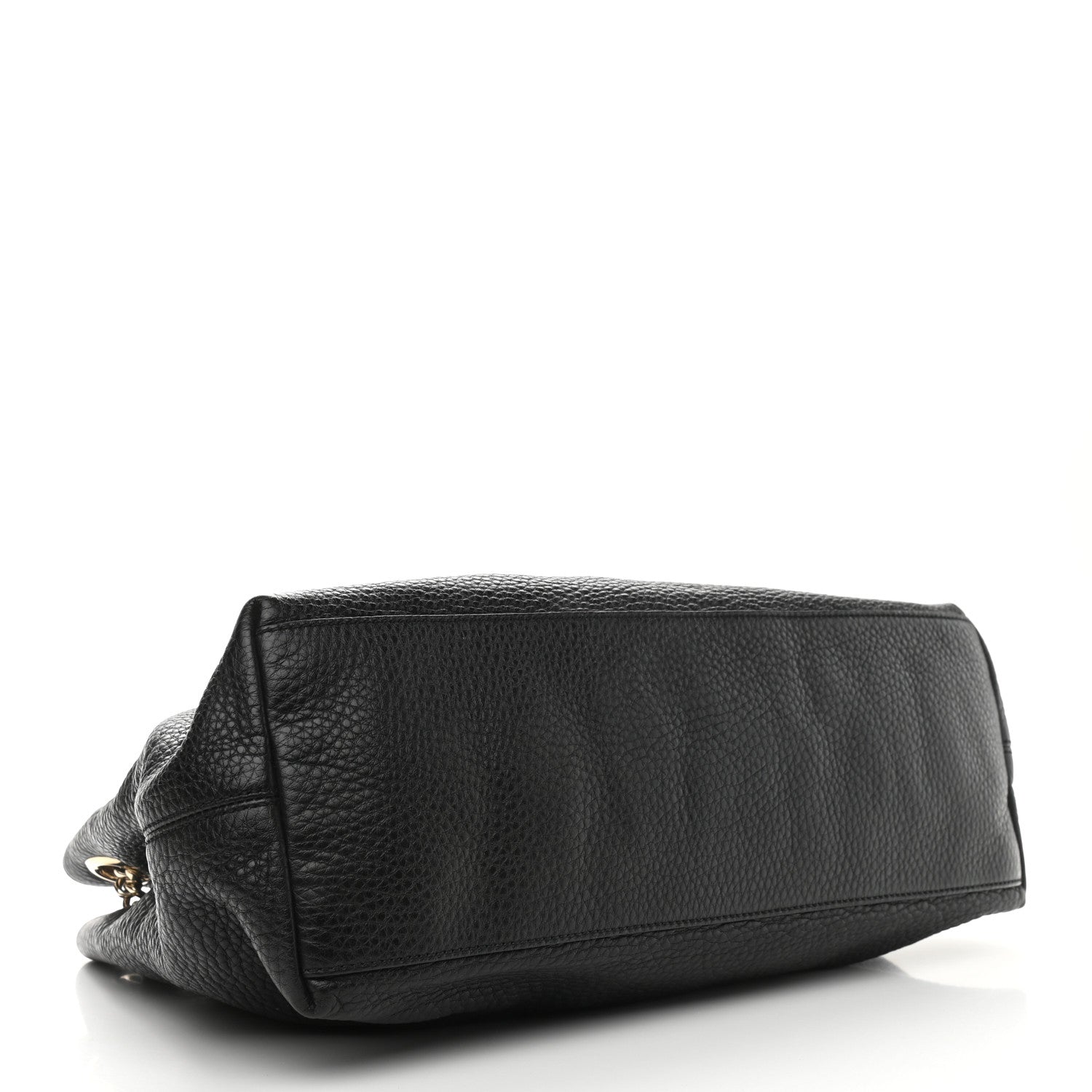 Gucci Pebbled Calfskin Medium Soho Chain Shoulder Bag Black 4 of 10