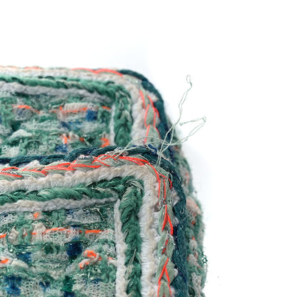 Chanel Tweed Quilted Mini Flap Green White Orange 11 of 11