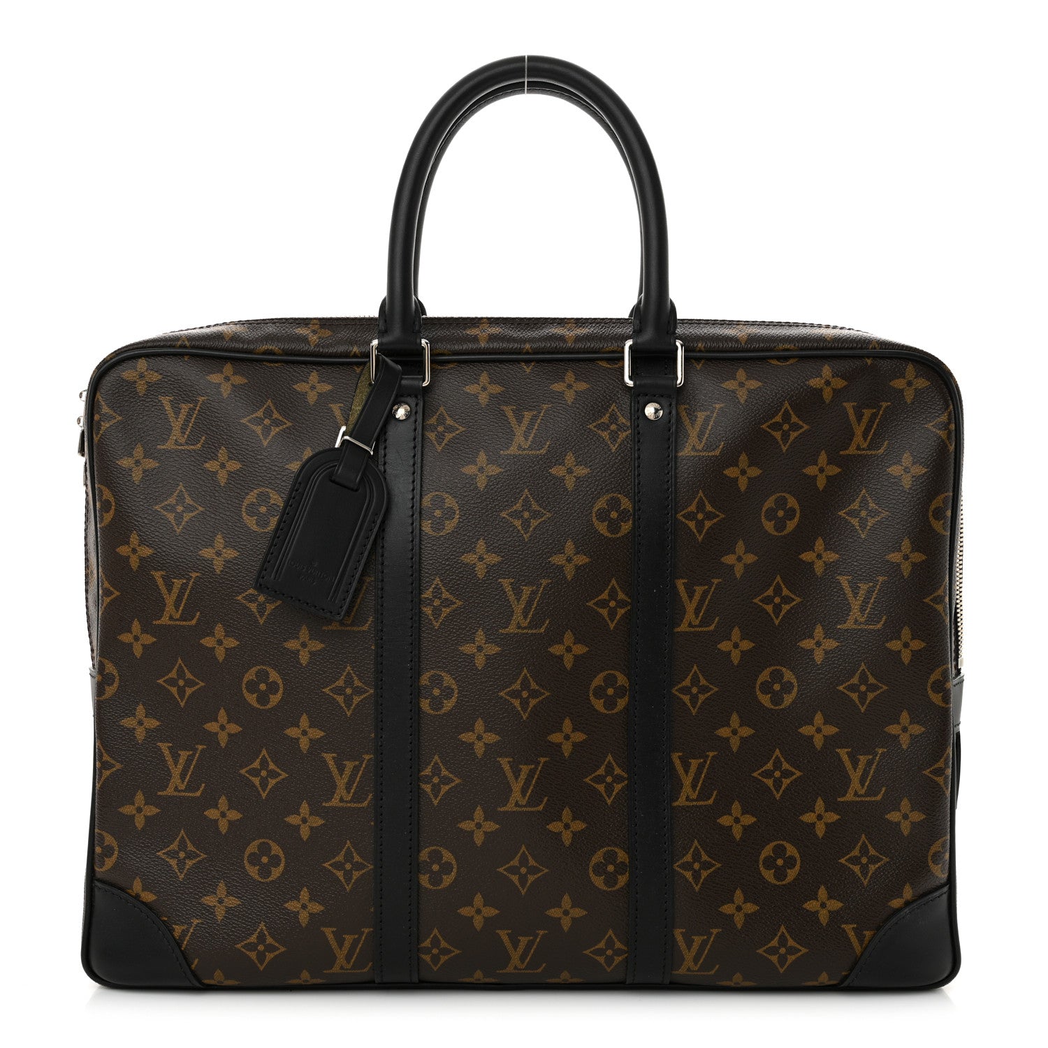 Louis Vuitton Monogram Macassar Porte Documents Voyage Soft Briefcase 1 of 10