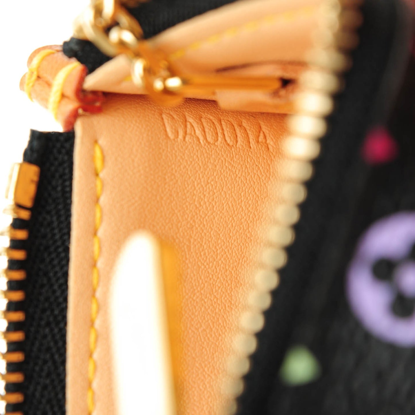 Monogram Multicolor Key Pouch Black