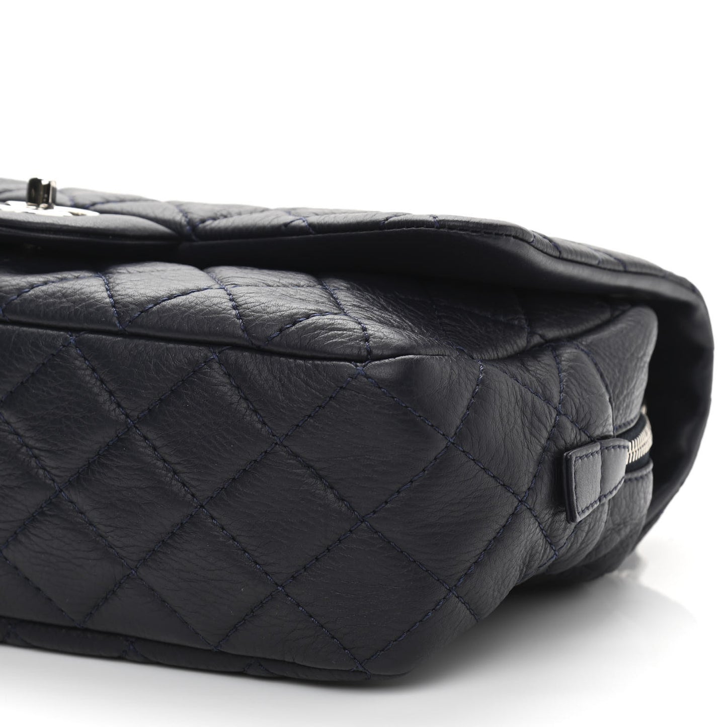 Deerskin Quilted Casual Journey Flap Dark Blue