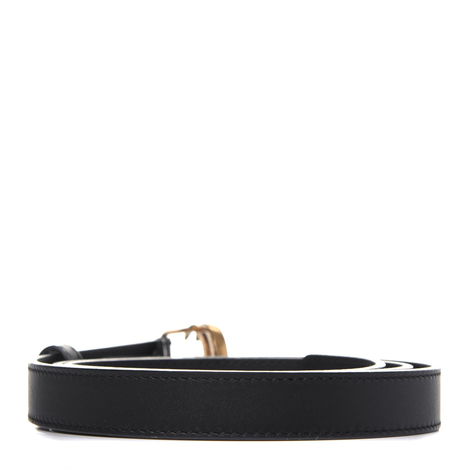 Gucci Calfskin Double G 20mm Belt 95 38 Black 2 of 7