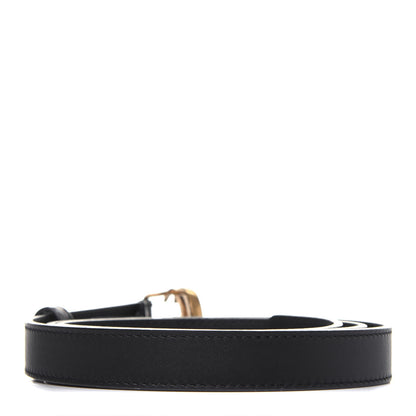 Gucci Calfskin Double G 20mm Belt 95 38 Black 2 of 7