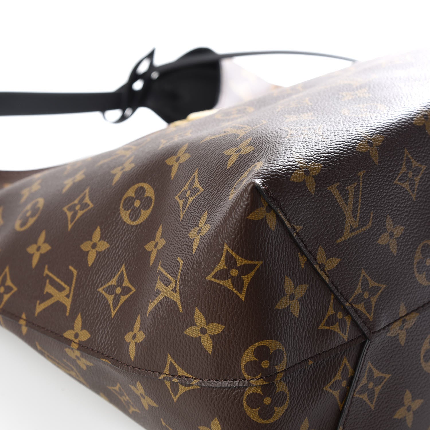 Louis Vuitton Monogram Flower Hobo Black 5 of 11