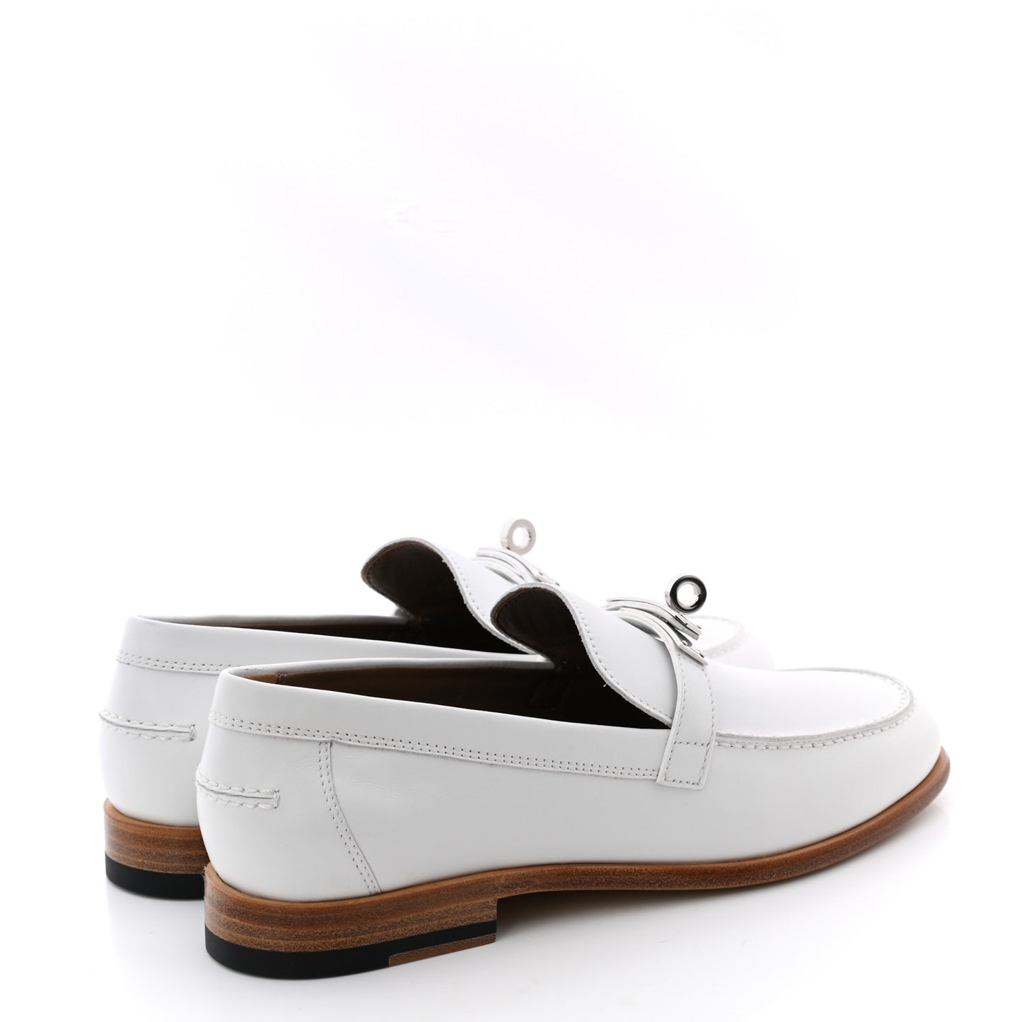 Calfskin Womens Destin Loafer 36 White