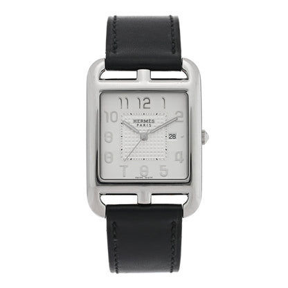 Hermes Stainless Steel Barenia 29mm Cape Cod Quartz Watch Noir 1 of 5