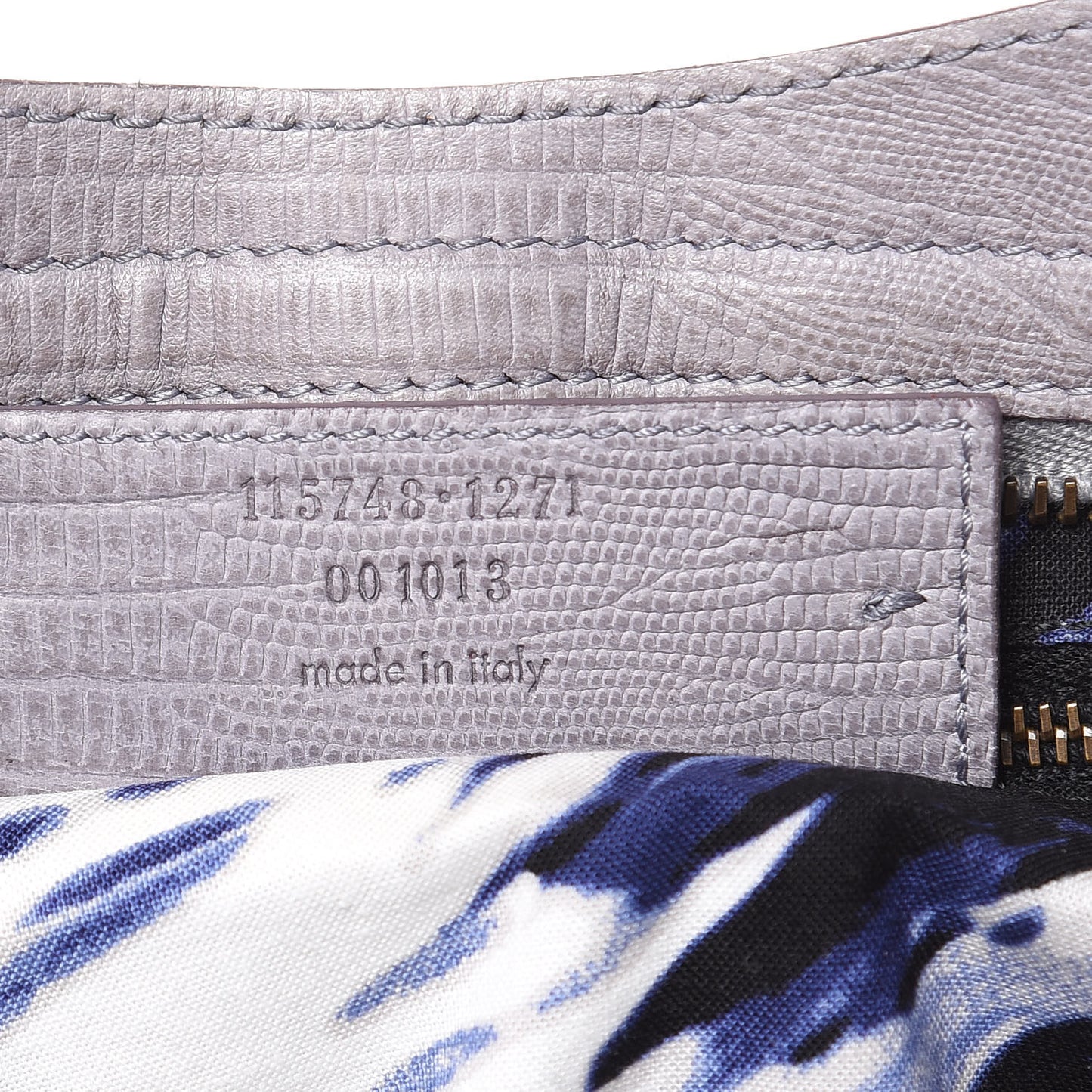 Agneau Lizard Embossed City Fer