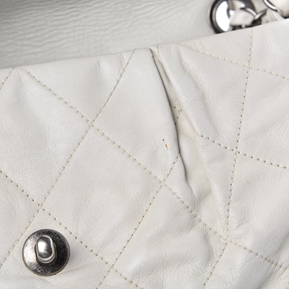 Chanel Calfskin Quilted East West Flap White 8 of 12