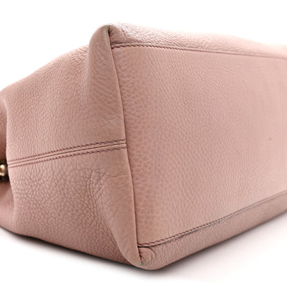Gucci Pebbled Calfskin Medium Soho Chain Shoulder Bag Antique Rose 9 of 12