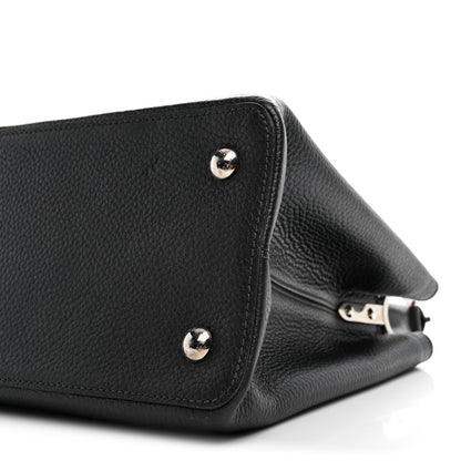 Louis Vuitton Taurillon Capucines MM Platino 8 of 8