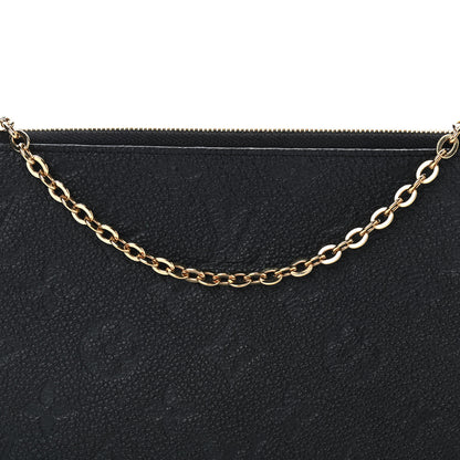 Louis Vuitton Empreinte Double Zip Pochette Black 8 of 10
