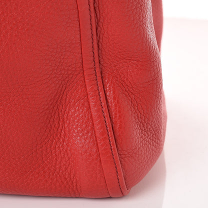 Gucci Pebbled Calfskin Large Soho Shoulder Bag Red 14 of 15
