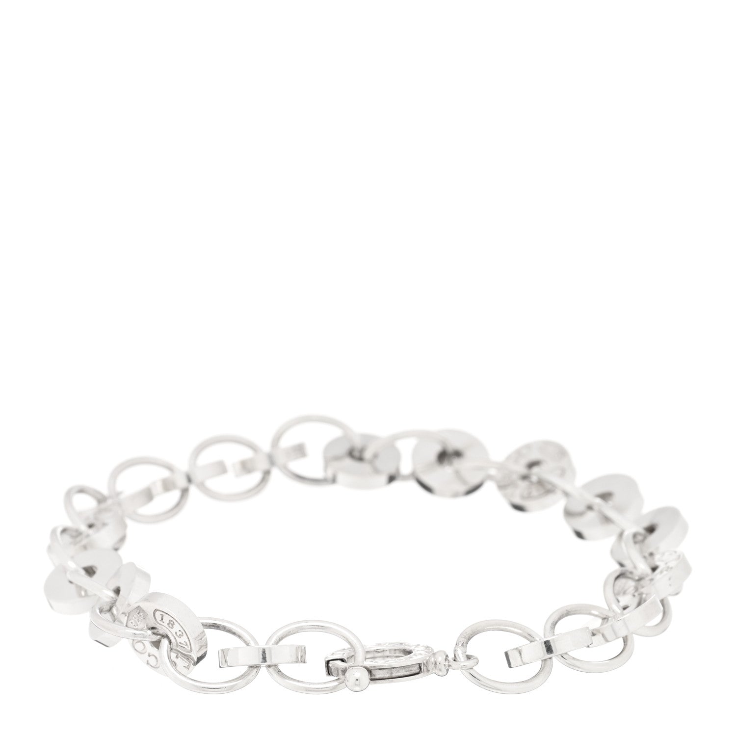 Tiffany Sterling Silver 1837 Circle Bracelet 2 of 3