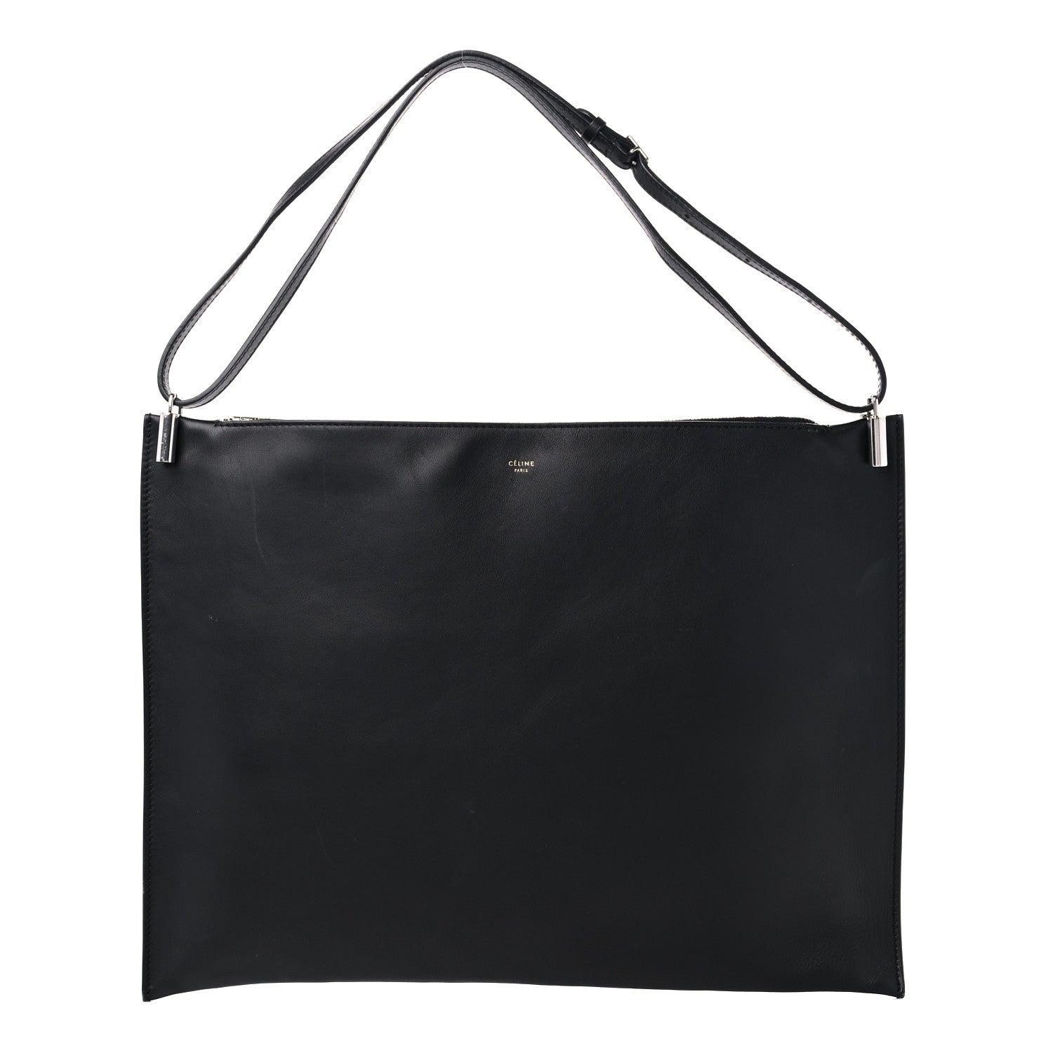 Celine Lambskin Shoulder Bag Black 1 of 12