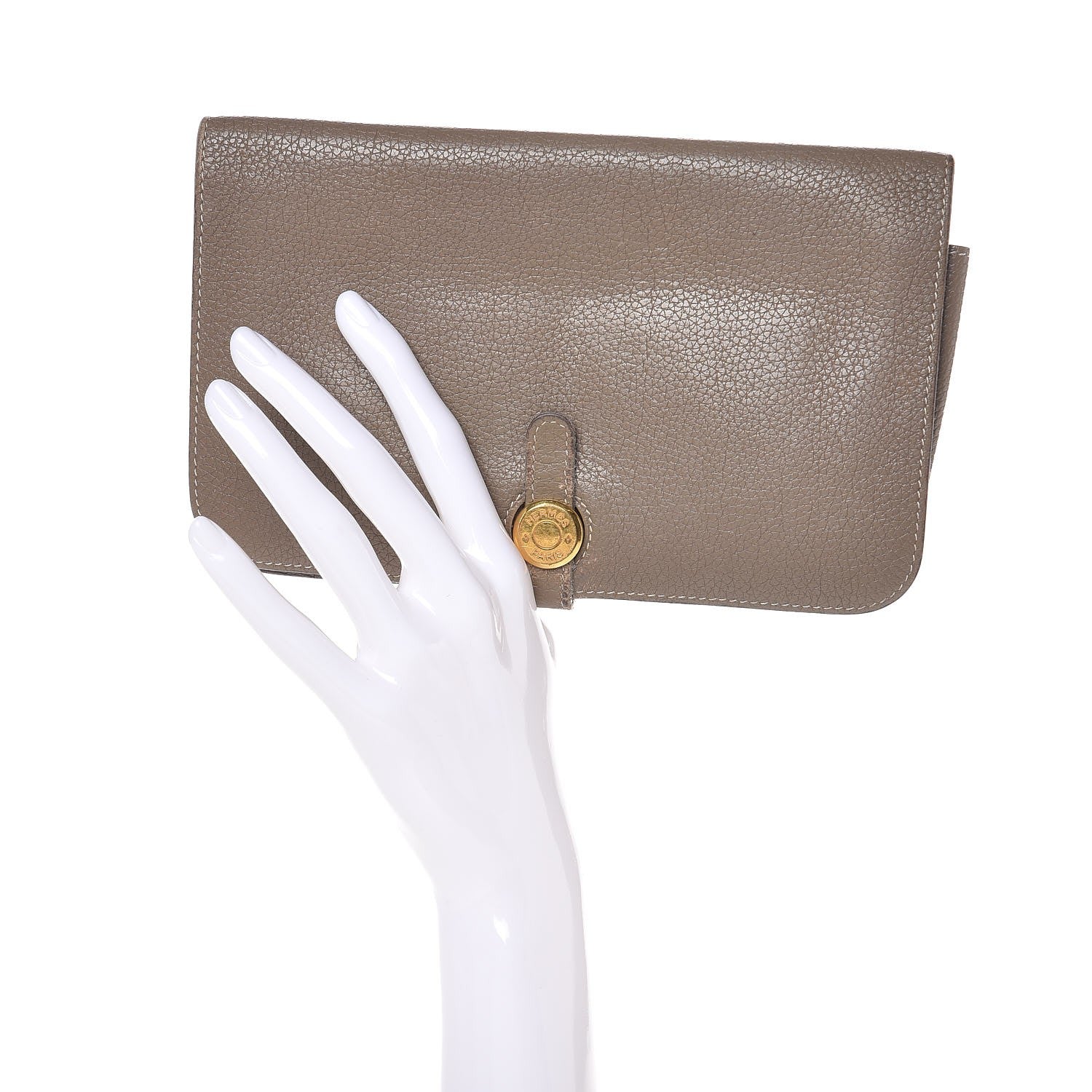 Hermes Togo Dogon Combined Wallet Etoupe 2 of 15
